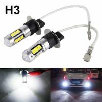 New 2pcs H3 Super White LED Headlight Kit 100W 10000LM Car Fog Light Driving DRL Bulb 6000K Auto Lamp Bulbs  LEDs  HIDs