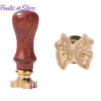 Bowknot Wax Seal Stamp with Handle Retro Lacquer Seal Metal Head Decoration