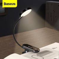 Baseus LED Book Light USB Rechargeable Light Cilp-on Desk Lamp Mini Table Light Flexible Reading Nightlight For Travel Bedroom