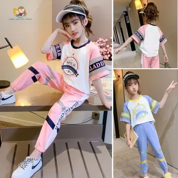 Fashion Girls Clothes Suit Summer New Children T-shirt Tops +