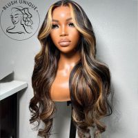 【jw】∈○∏ Ombre Front Wigs Blonde Synthetic Wig Glueless Resistant