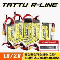 Gens Ace Tattu R-Line 1.0 2.0 LiPo Rechargeable Battery 550/650/750/850/1050/1300/1550/1800mah 95C 3S 4S 6S for RC FPV Racing