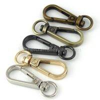 ♟ 1pcs Metal Swivel O-ring Eye Snap Hook Trigger Clasps Clips for Leather Craft Bag Strap Belt Webbing Keychain Small Size