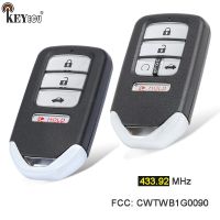 JHTJHNDTGFJHND KEYECU 433.92เมกะเฮิร์ตซ์4A FCC ID: CWTWB1G0090เปลี่ยน4 5ปุ่มกุญแจรถระยะไกล Fob สำหรับ Honda Accord 2018 2019 2020 2021