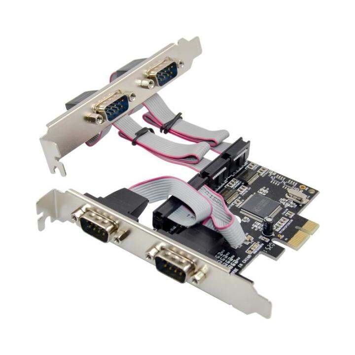 PCI express 4 ports Serial PCIe x1 Card Multi RS232 DB9 COM port to