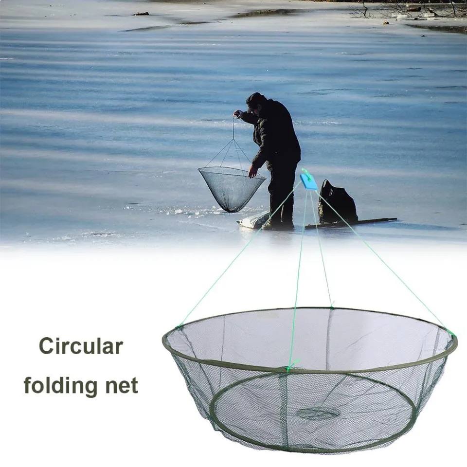 BMMH For Fishing Boat Foldable For Fish Eels Trap Drop Fishing Landing Net  Cage Prawn Bait Cage Prawn Bait Fishing Net Case Fish Eels Trap/Cage For  Fish Eels Trap Drop Fishing Crayfish/Shrimp