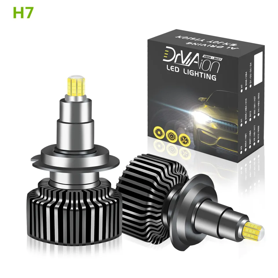 Car 360 Led Headlight Bulb Fog Light Turbo Mini Light H1