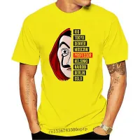 Tee Funny Design La Casa De Papel T Shirt Money Heist Tees Tv Series Tshirts Men House Of Paper Tshirt
