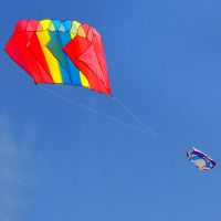 ซอฟแวร์3D ว่าวร่มชูชีพสีรุ้งแบบมืออาชีพ,ว่าว Cometa Gigante Kite ง่ายต่อการบิน Cerf Volant