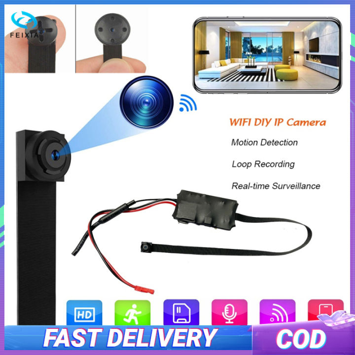 กล้องวงจรปิดพกพาได้-diy-กล้องจิ๋วพร้อมรีโมทดู-wifi-เพื่อความปลอดภัยซ่อนเครื่องบันทึกวีดีโอสำหรับกล้องสัตว์เลี้ยง