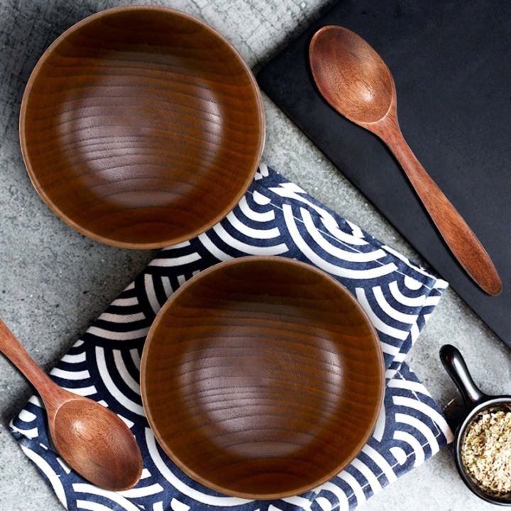 4-pieces-wooden-handmade-bowl-and-spoon-for-for-rice-miso-serving-home-kitchen-tableware