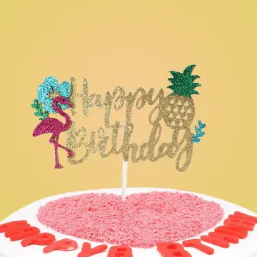 Have an Awesome Birthday! Raspberry cake and shiny golden stars. — Download  on Funimada.com