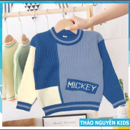 Áo len Mickey size đại cho bé trai phong cách Hàn Quốc 10