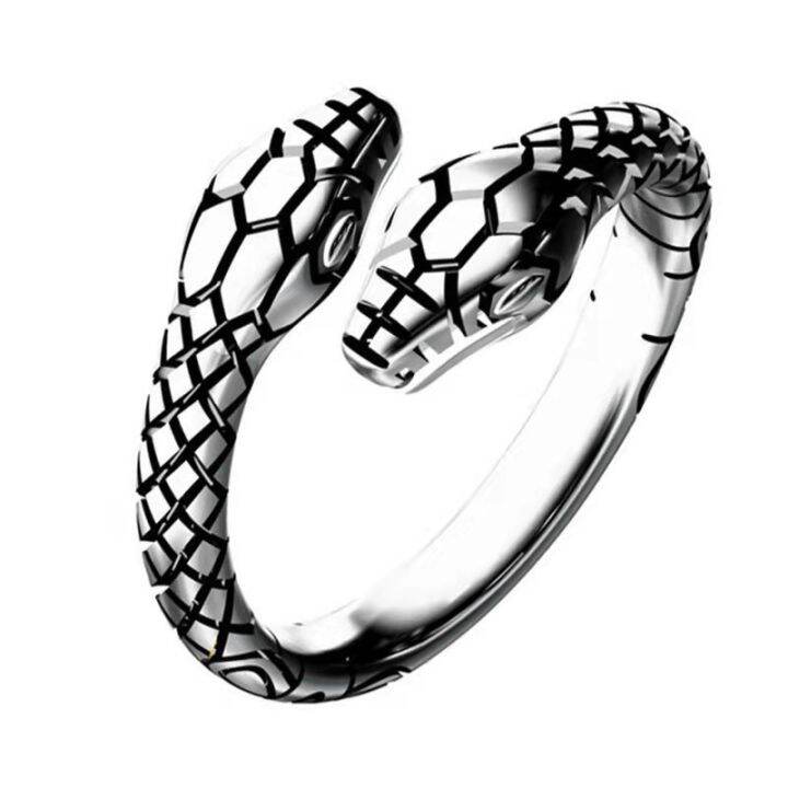 snake-ring-s-925-แหวน-snake-ย้อนยุค-แหวนผู้ชาย-แหวนผู้หญิง-เครื่องรางนำโชค-free-size