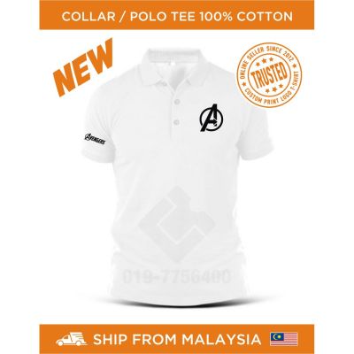 POLO TEE COLLAR SHIRT MANY COLORS AVAILABLE BAJU TSHIRT CASUAL MOVIE SUPER HERO CUSTOM PRINT - NEW