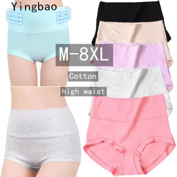 Yingbao 1pcs XL-4XL Plus Size Underwear Women Panty high waist