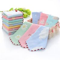 ♨✴ 6 Layers Gauze Pure Cotton Absorbent Washable Soft Baby Baby Towels Face Cloth Bath Towel Handkerchief Burp Cloth 25x25CM