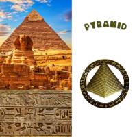 Pyramid Egypt สถานที่ท่องเที่ยว แลนด์มาร์คที่สำคัญ แม่เหล็กแผ่นโลหะ ของที่ระลึก ของฝากสำหรับนักเดินทาง ของขวัญแทนความทรงจำที่ดี