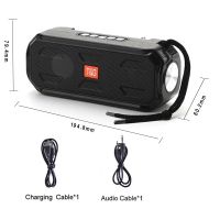 TG280 Bluetooth Speaker Support Solar Rechargeable TWS Radio Receiver Ultra Low Sound Stereo Subwoofer IF FM Radio