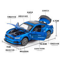 车致1:32福特野马GT500合金汽车模型眼镜蛇跑车回力声光玩具车盒