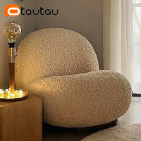 OTAUTAU แคชเมียร์ขนแกะ Pouf ถุงถั่วปกไม่มีฟิลเลอร์พัฟที่นอนฟูก Beanbag Sac Foor ที่นั่ง C Omfy ขี้เกียจเก้าอี้ล้างทำความสะอาดได้ SF052