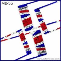 Hot Sale กรอบป้ายทะเบียนรถยนต์ กันน้ำ MB-55 ลายธงชาติอังกฤษ แบบมีรอย STAIN ENGLAND FLAG 1 คู่ สั้น-ยาว ราคาสุดคุ้ม กรอบ ป้าย ทะเบียน กรอบ ป้าย ทะเบียน มอเตอร์ไซค์ กรอบ ป้าย ทะเบียน รถยนต์ กรอบ ป้าย ทะเบียน ไท เท