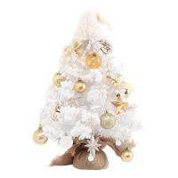 Mini Christmas Tree Artificial Desktop LED Christmas Tree Decor PVC and Metal Material Small Christmas Tree for Kitchen Table Home School Bedroom Window Shop modern