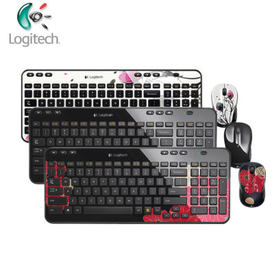 Logitech MK365 2.4GHz Wireless Mouse Keyboard Combo Set Mini Multimedia Keyboard Mice for Office Notebook Laptop Desktop PC