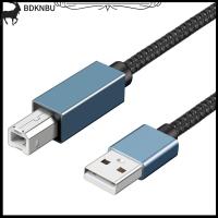 BDKNBU สายเครื่องพิมพ์แล็ปท็อปคอมพิวเตอร์ที่ทนทาน USB ความเร็วสูงเครื่องพิมพ์ USB B 2.0