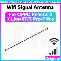 เสาอากาศสัญญาณ Wifi OPPO Realme X XT Lite 5 7 Pro สายริบบิ้นสัญญาณขั้วต่อคู่สายสัญญาณ Wi-Fi ริบบิ้นเสาอากาศทางอากาศสายเคเบิลงอได้ลวดซ่อมแซม