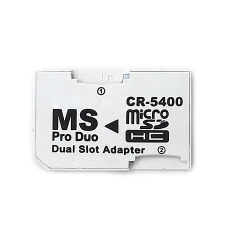 10pcs-sd-tf-to-memory-stick-ms-pro-duo-for-psp-1000-2000-3000-card-dual-2-slot-adapter-converter