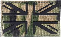 ธงชาติสหราช ยูเนียนแจ็ก IR เวลโคร แพทช์ สีมัลติแคม The United Kingdom flag Union Jack Velcro IR Morale Patch MultiCam แผ่นยุทธวิธีทหาร ตีนตุ๊กแก