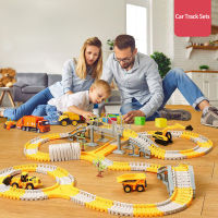 333 PCS DIY Car &amp; Train Track Sets And Rail Kits Children S Railway in Games Magic Racing Track For Toy Cart Electronic Gifts