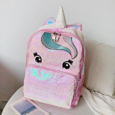 BAGOO 2020 ใหม่แฟชั่นผู้หญิงUnicornการ์ตูนน่ารักเลื่อมกระเป๋าเป้สะพายหลังวัยรุ่นสาวไหล่กระเป๋าเป้สะพายหลังสำหรับผู้หญิงขาย