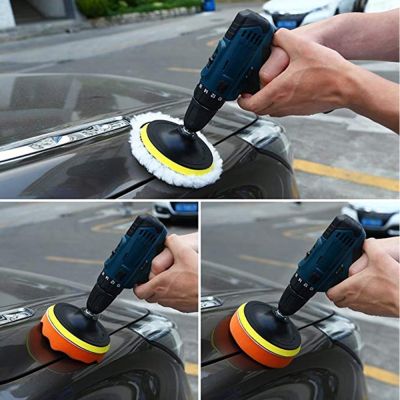 【JH】 Inch 1Set 3 Sponge Car Polisher Waxing Buffing for Boat Buffer Polishing Removes Scratches A77