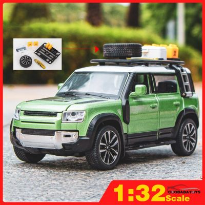 Scale 1/32 Defender SUV Metal Diecast Alloy Toy Car Model Truck For Boys Children Kids Toys Off-Road Vehicles Hobbies Collection