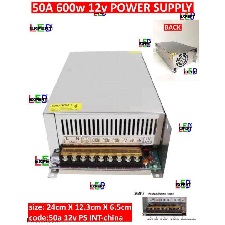Heavy Duty Power Supply 50Amp 600watts 12v OR 50A for Led Strip Lights