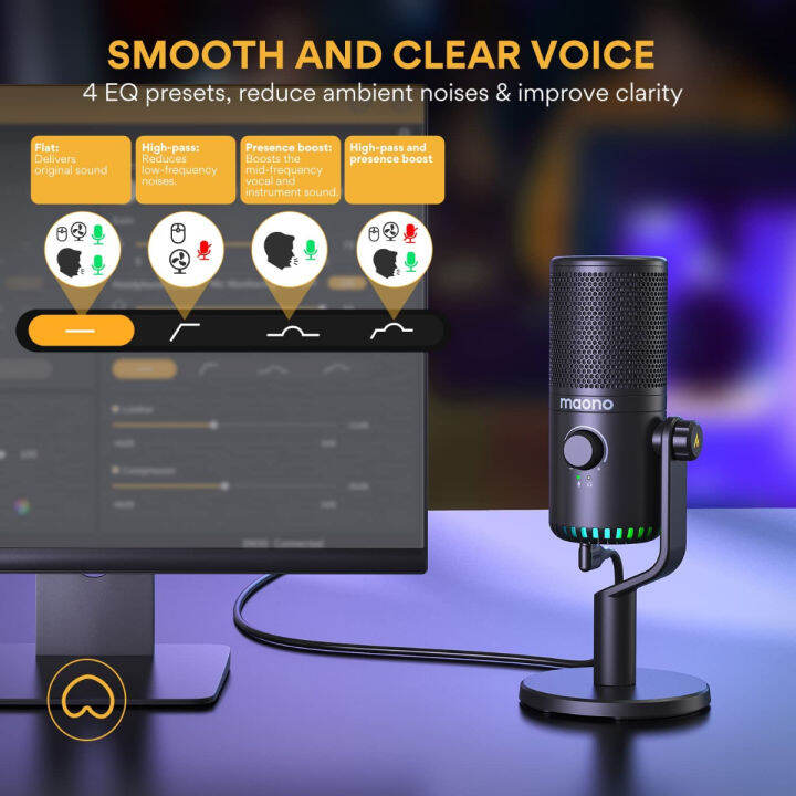 maono-gaming-microphone-for-pc-usb-programmable-condenser-mic-with-rgb-lights-mute-gain-headphone-output-volume-control-for-streaming-podcast-twitch-youtube-discord-computer-mac-ps5-dm30-gaming-microp