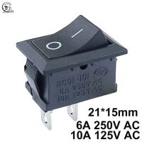 Kcd11-101สวิตช์ปุ่มกด10X15มม. 21X15มม. 3a 2pin Spst/6a 250V 6a/10a 125V เปิด/ปิดเครื่องโยกเรือสวิตช์ Kcd1ขาวแดงและ