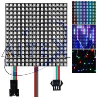 WS2812B WS2812 LED Panel Digital Flexible Matrix 16*16 256 Pixels Individually Addressable DC5V 5050 RGB Full Dream Color UW