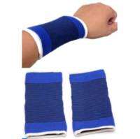 ผ้ารัดข้อมือคู่ WRIST  SUPPORT ฟรีไซร์ (ข้อมือเล็กไม่แนะนำ)พยุงข้อมือ กล่องละ 2 ชิ้น(2pcs.)   ป้องกันการบาดเจ็บ สำหรับ เล่นกีฬาหรือทำงานหนัก