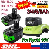 xphb22 P108 RB18L20 For Ryobi 18V Lithium-ion Battery For Ryobi One P102 P103 Replacement Battery BPL1820 RB18L50 RB18L40 Cordless Tool