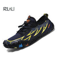 POLALI Barefoot Five Fingers Shoes Summer Water Shoes for Men Outdoor Quick Dry Lightweight Beach Swim Aqua Shoes Sandals Plus48