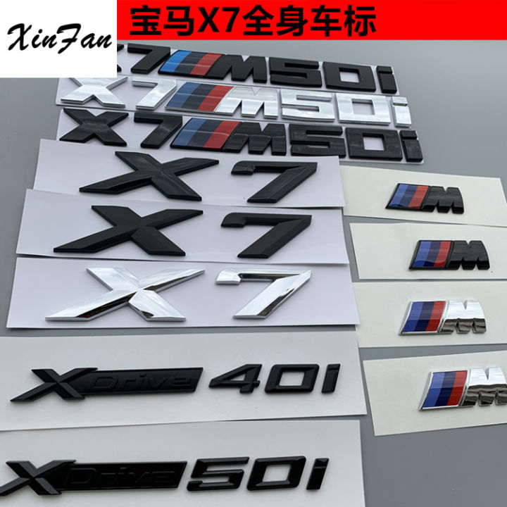 Xinfna Bmw X7 Logo Modified X7m50i Trunk Logo Sticker Xdrive40i