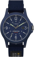 Timex Mens Expedition Acadia Solar-Powered 40mm Watch Blue