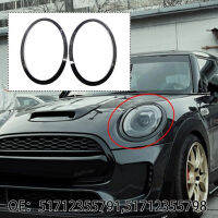 แหวนประดับกรอบไฟหน้ารถ1คู่51712355791 51712355798ใช้ได้กับ Mini Cooper F55 F56 F57