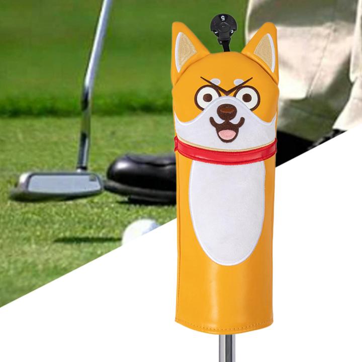 gispark-ซองหุ้มหัวไม้กอล์ฟถุงใส่หัวไม้กอล์ฟสุนัขตลกสำหรับผู้ชายผู้หญิงนักกอล์ฟของขวัญผู้เริ่มต้น