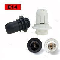 Mini Screw E14 M10 Light Bulb Lamp Base Holder Pendant Socket Lampshade Collar 220V 110v Black/White YB1TH