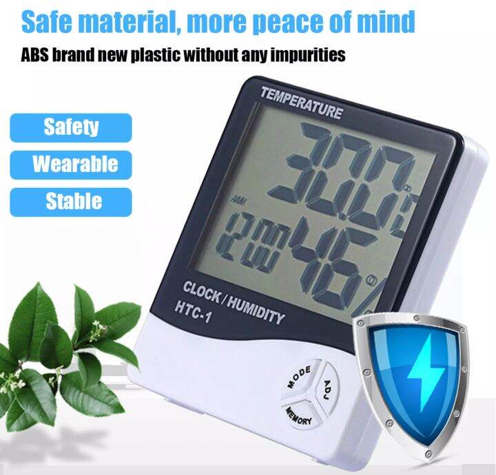 LCD Digital Thermometer Hygrometer Indoor Electronic Temperature
