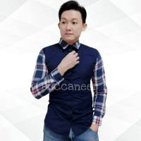 เสื้อเชิ้ตแต่งผ้าลาย ผ้าCotton by Buccaneer